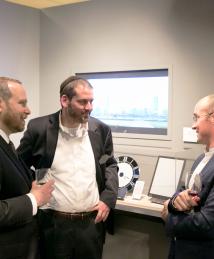 JD Albert, Joseph M. Jacobson and Barrett Comiskey at the National Inventors Hall of Fame Illumination Ceremony